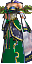 Costum Rege Antic (Verde) (f)